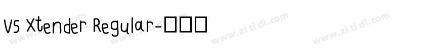 V5 Xtender Regular字体转换